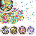 paillettes de confettis, paillettes chunky de couleur mélangée pour le visage